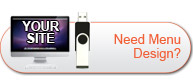 flash drive menu design