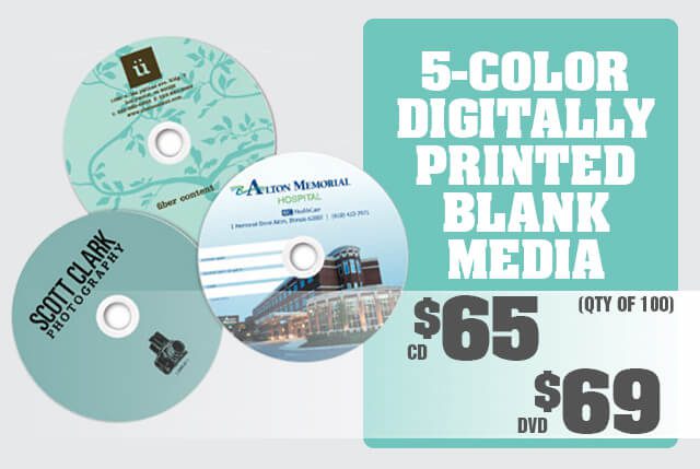 Custom Printed Blank CD DVD - MediaXpress